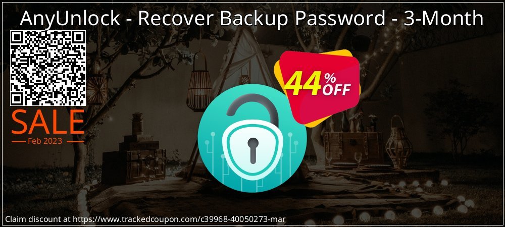 AnyUnlock - Recover Backup Password - 3-Month coupon on National Champagne Day discount