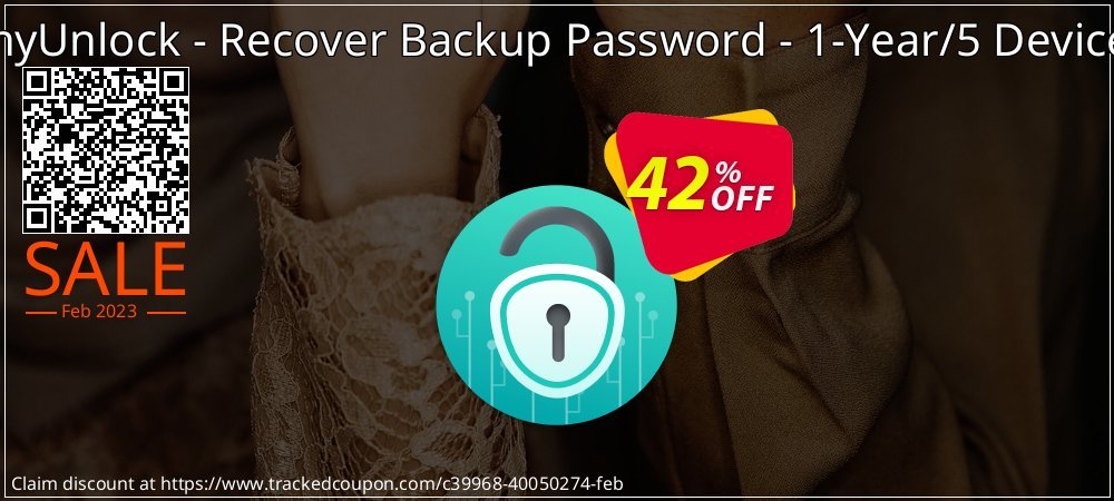 AnyUnlock - Recover Backup Password - 1-Year/5 Devices coupon on World Password Day super sale