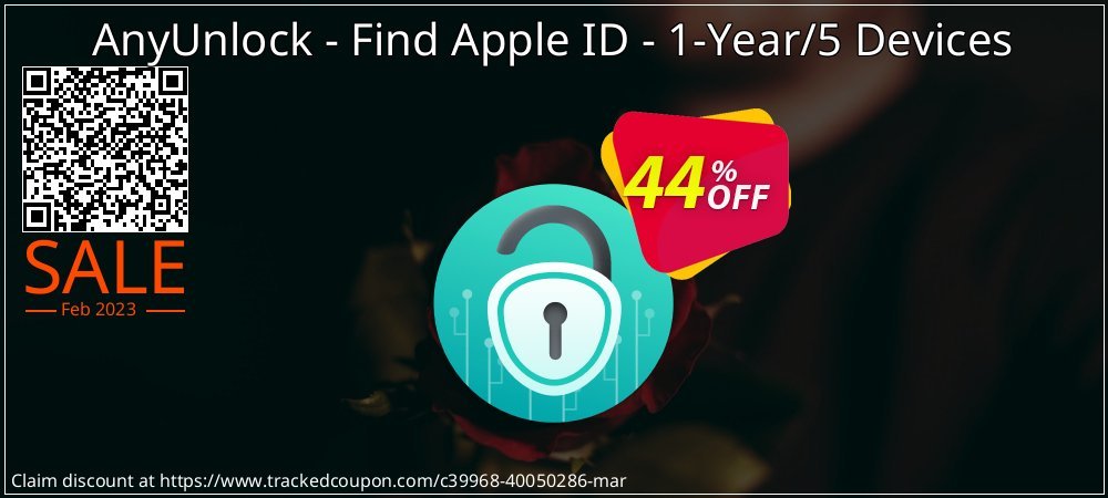 AnyUnlock - Find Apple ID - 1-Year/5 Devices coupon on World Party Day promotions