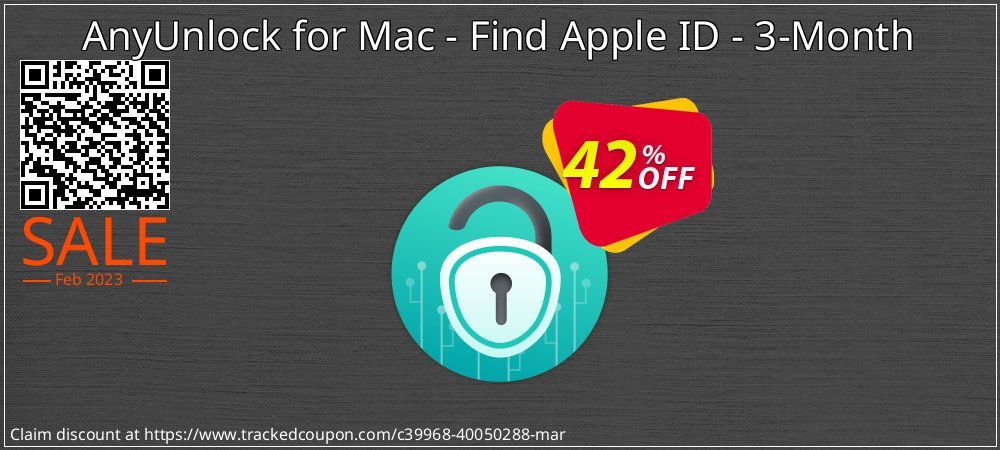 AnyUnlock for Mac - Find Apple ID - 3-Month coupon on New Year's eve sales
