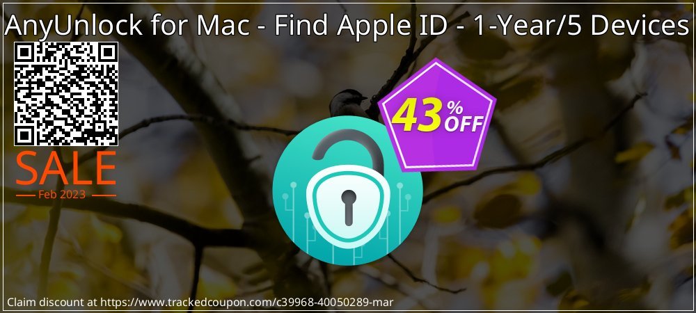 AnyUnlock for Mac - Find Apple ID - 1-Year/5 Devices coupon on World Password Day discount