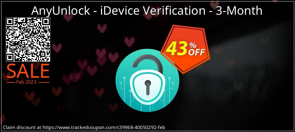 AnyUnlock - iDevice Verification - 3-Month coupon on Working Day super sale