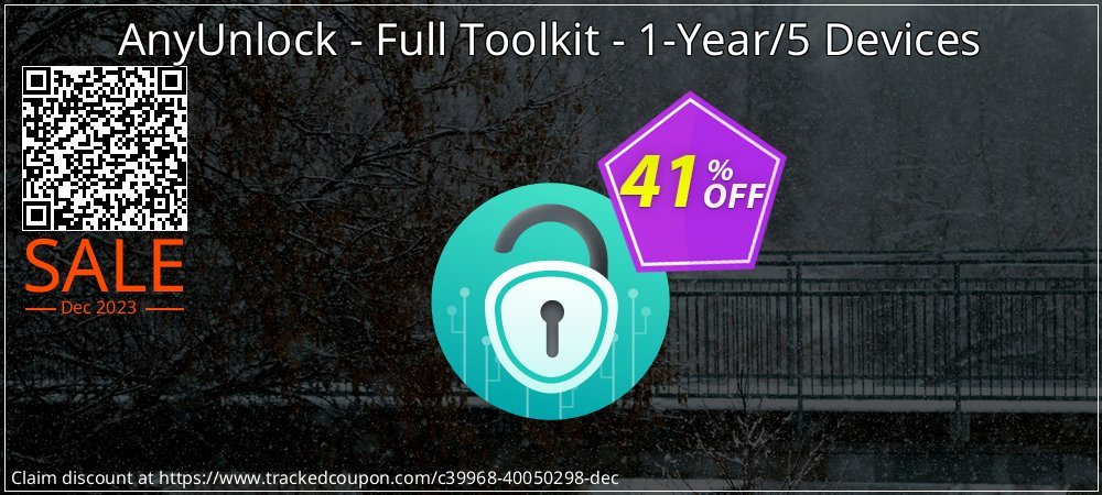 AnyUnlock - Full Toolkit - 1-Year/5 Devices coupon on National Download Day deals