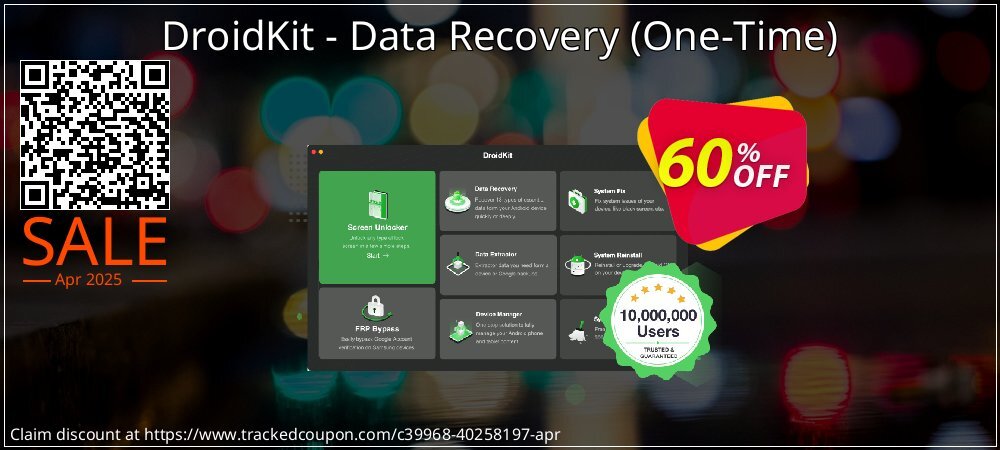 DroidKit - Data Recovery - One-Time  coupon on Working Day offer