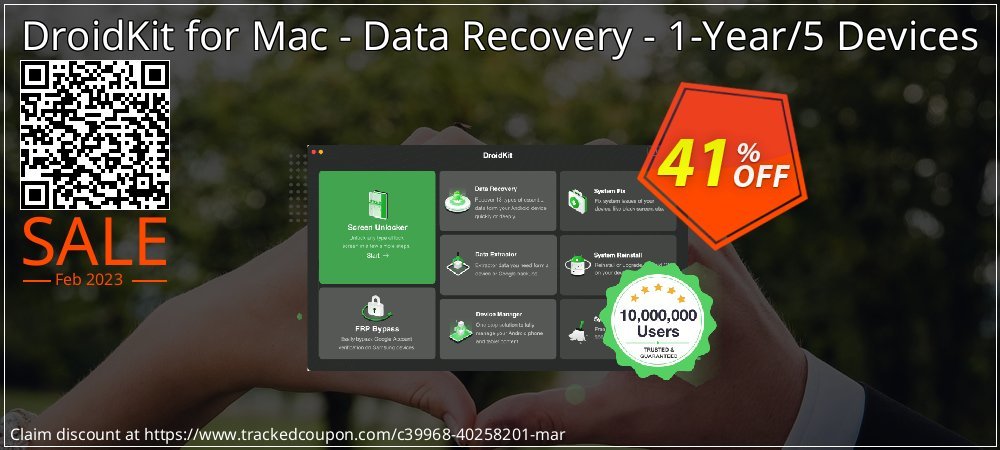 Claim 41% OFF DroidKit for Mac - Data Recovery - 1-Year/5 Devices Coupon discount February, 2023