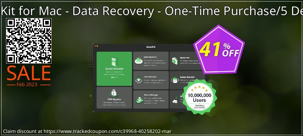 DroidKit for Mac - Data Recovery - One-Time Purchase/5 Devices coupon on Christmas offering sales