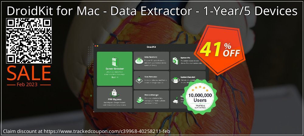 DroidKit for Mac - Data Extractor - 1-Year/5 Devices coupon on World Party Day super sale
