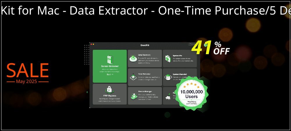 DroidKit for Mac - Data Extractor - One-Time Purchase/5 Devices coupon on Working Day promotions