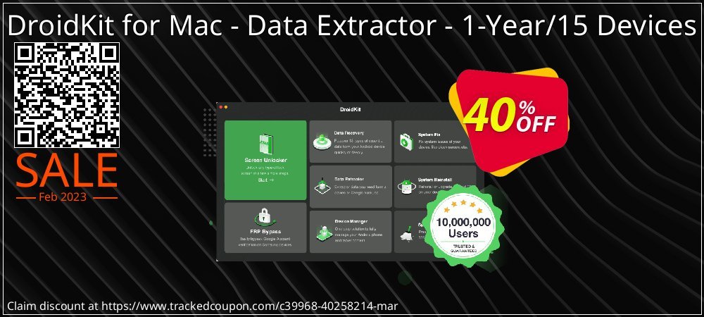 DroidKit for Mac - Data Extractor - 1-Year/15 Devices coupon on World Password Day deals