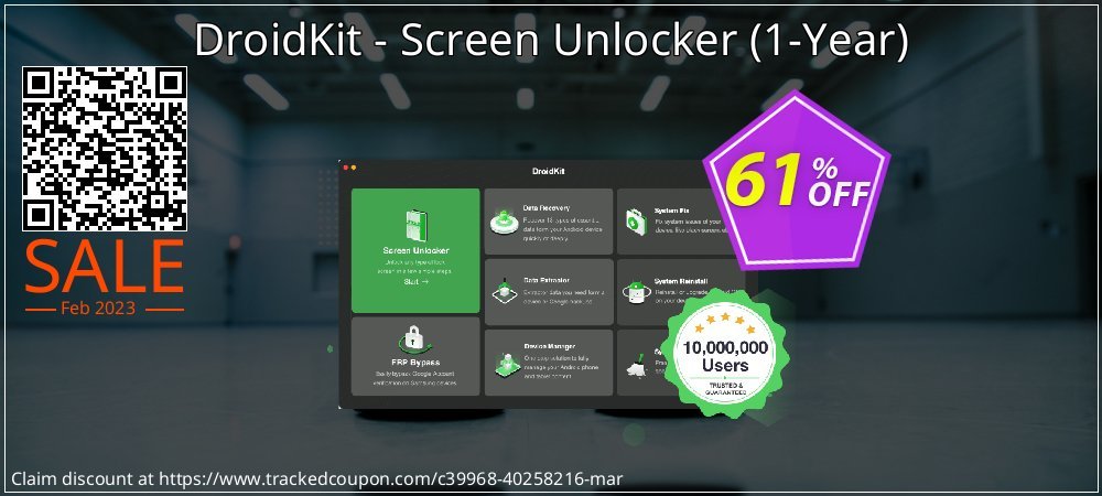 DroidKit - Screen Unlocker - 1-Year  coupon on National Loyalty Day discount