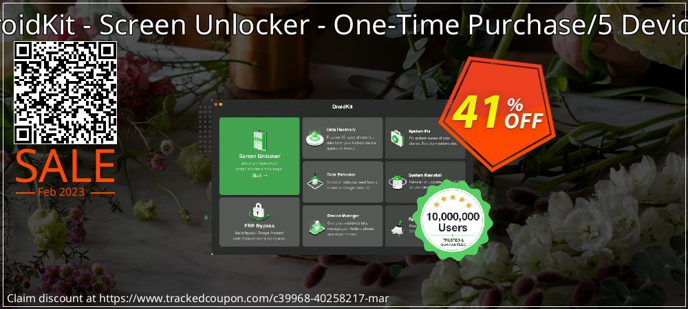 DroidKit - Screen Unlocker - One-Time Purchase/5 Devices coupon on Working Day offering discount