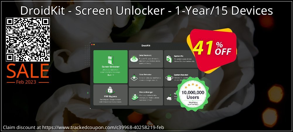 DroidKit - Screen Unlocker - 1-Year/15 Devices coupon on End year offering discount