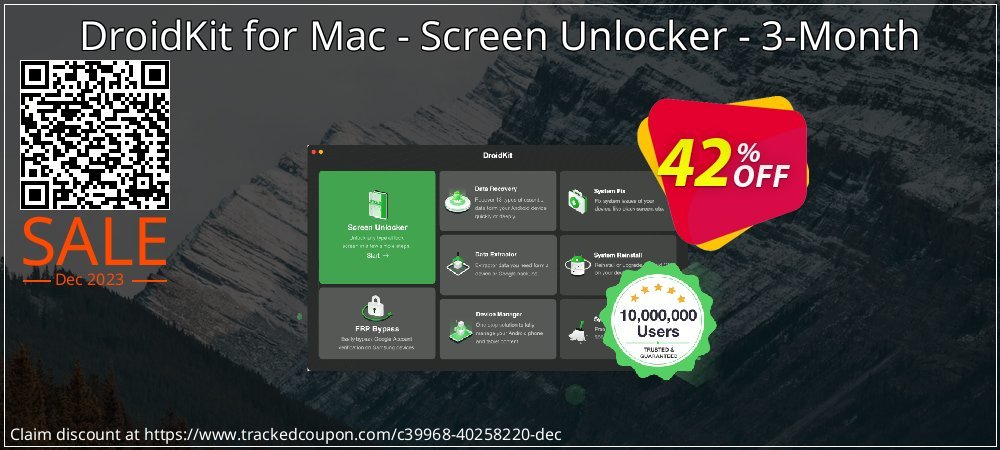 DroidKit for Mac - Screen Unlocker - 3-Month coupon on National Walking Day super sale