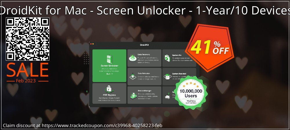 DroidKit for Mac - Screen Unlocker - 1-Year/10 Devices coupon on Boxing Day promotions