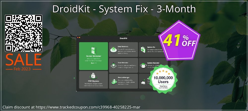 DroidKit - System Fix - 3-Month coupon on National Walking Day offer