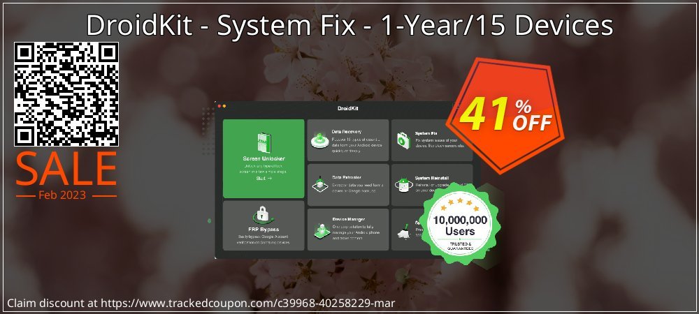 DroidKit - System Fix - 1-Year/15 Devices coupon on Xmas Day offering sales