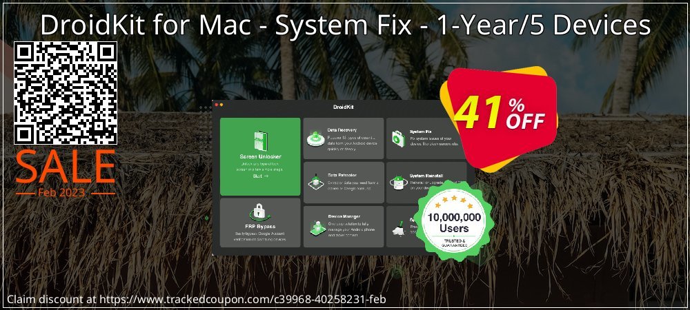 DroidKit for Mac - System Fix - 1-Year/5 Devices coupon on National Loyalty Day sales