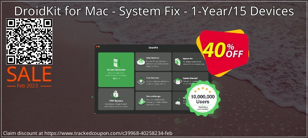 DroidKit for Mac - System Fix - 1-Year/15 Devices coupon on National Smile Day discount