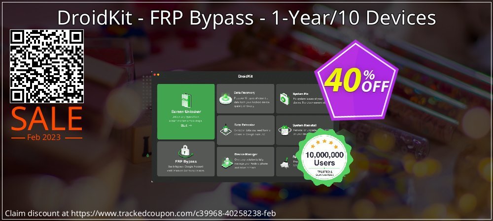DroidKit - FRP Bypass - 1-Year/10 Devices coupon on New Year's Day offering sales