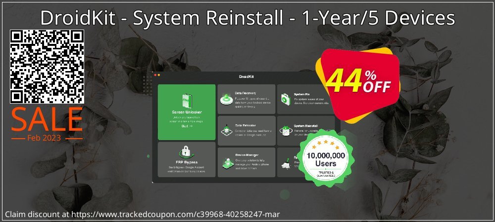 DroidKit - System Reinstall - 1-Year/5 Devices coupon on April Fools' Day super sale