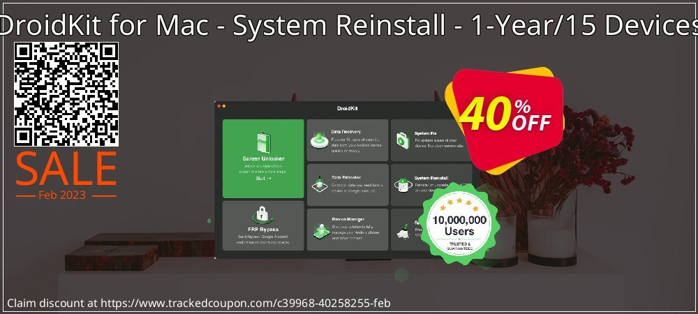 DroidKit for Mac - System Reinstall - 1-Year/15 Devices coupon on National Walking Day offering sales