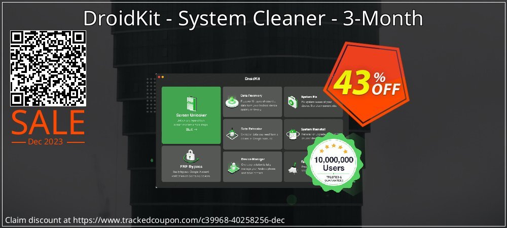 DroidKit - System Cleaner - 3-Month coupon on Boxing Day offering sales