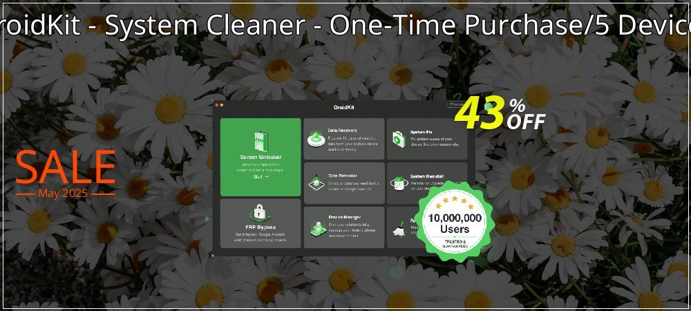 DroidKit - System Cleaner - One-Time Purchase/5 Devices coupon on Easter Day promotions