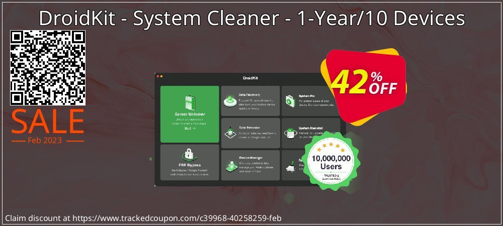 DroidKit - System Cleaner - 1-Year/10 Devices coupon on World Password Day deals