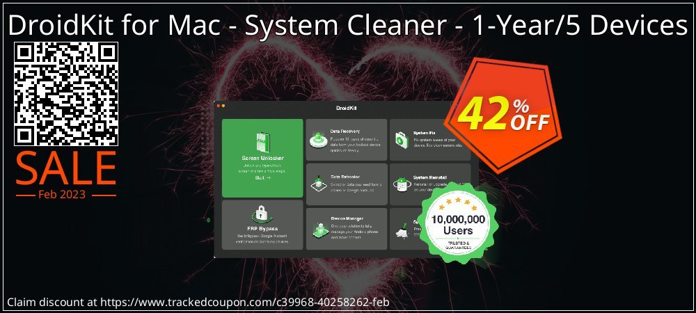 DroidKit for Mac - System Cleaner - 1-Year/5 Devices coupon on Xmas Day offer