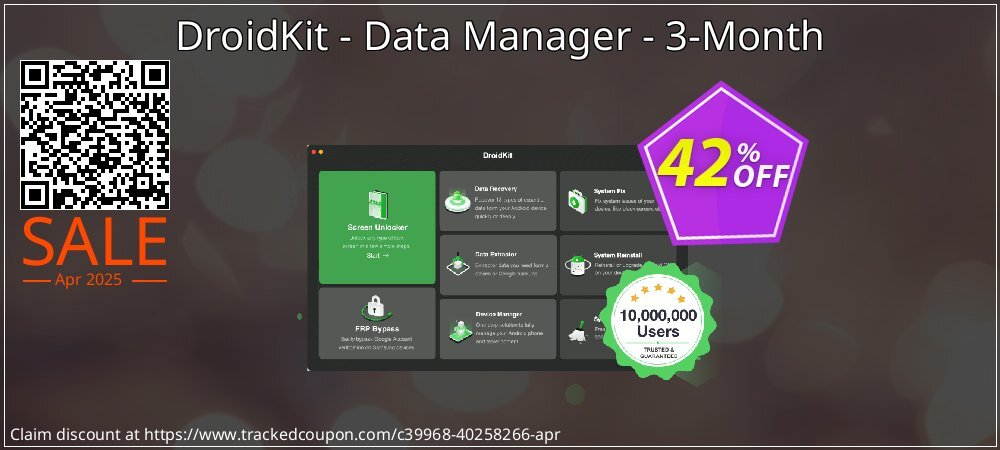 DroidKit - Data Manager - 3-Month coupon on Palm Sunday super sale