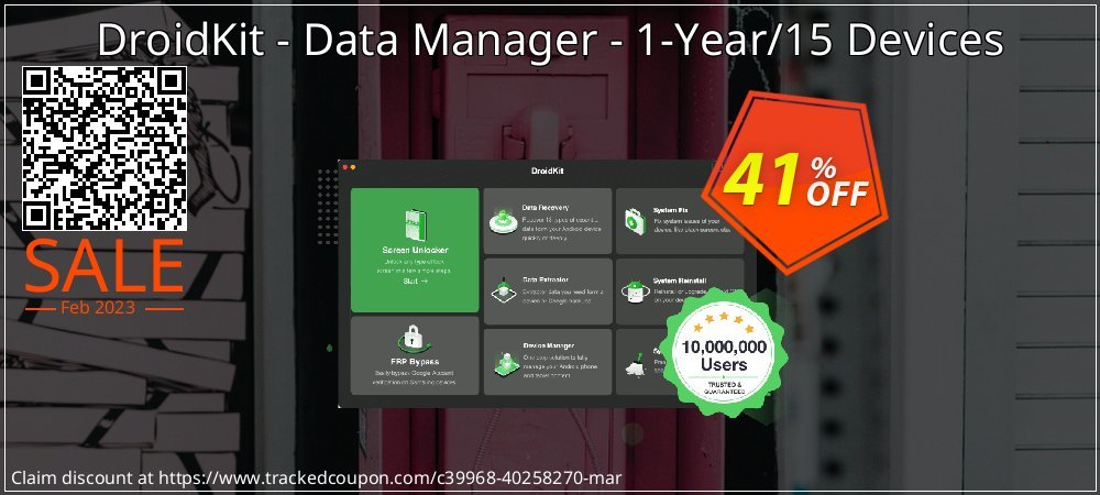 DroidKit - Data Manager - 1-Year/15 Devices coupon on Social Media Day offering discount