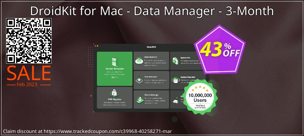 DroidKit for Mac - Data Manager - 3-Month coupon on New Year's Day offer