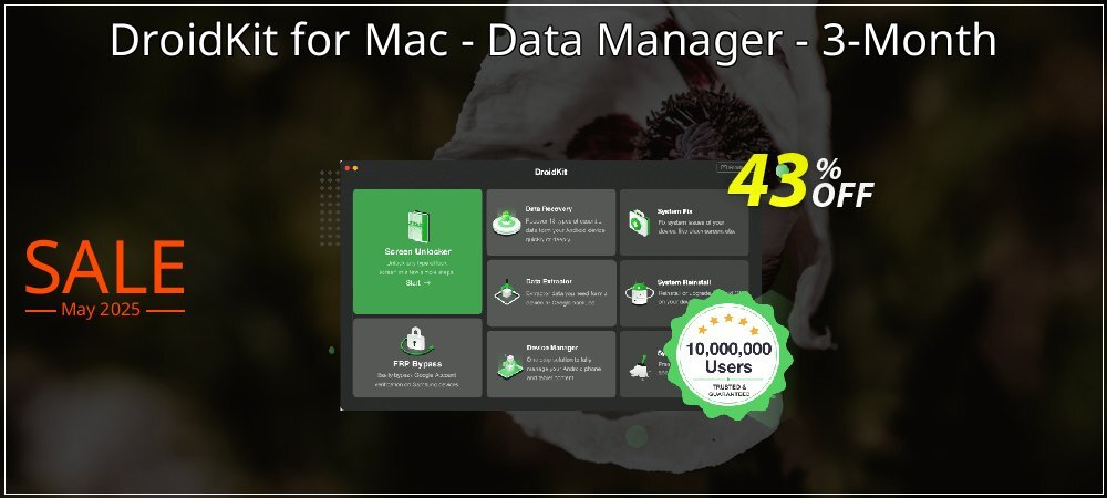 DroidKit for Mac - Data Manager - 3-Month coupon on National Loyalty Day offering discount