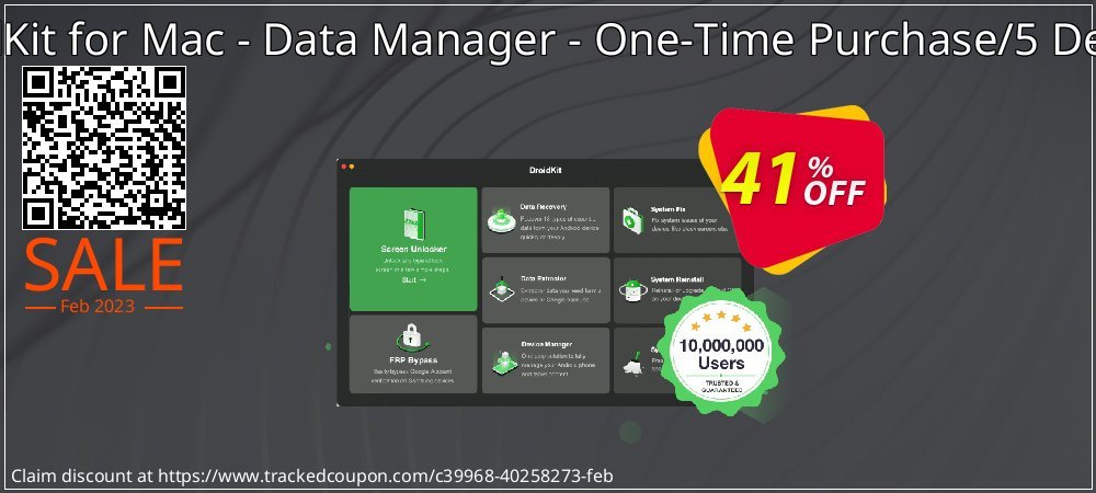 DroidKit for Mac - Data Manager - One-Time Purchase/5 Devices coupon on Xmas Day offering discount