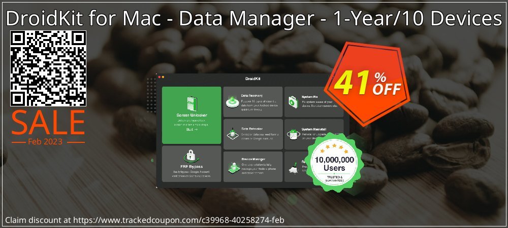DroidKit for Mac - Data Manager - 1-Year/10 Devices coupon on End year offering sales