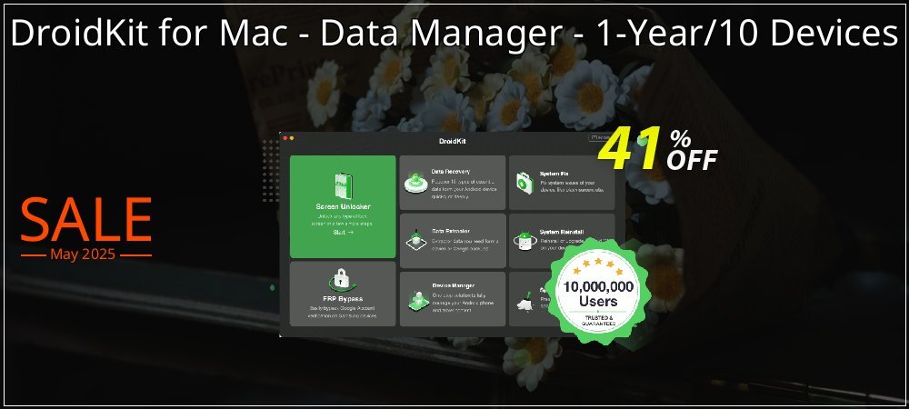 DroidKit for Mac - Data Manager - 1-Year/10 Devices coupon on World Password Day discounts