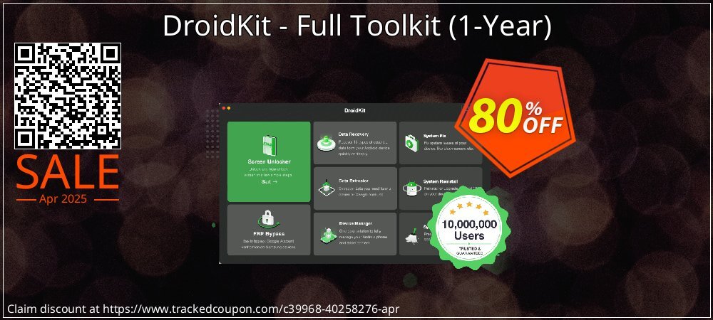 DroidKit - Full Toolkit - 1-Year  coupon on National Loyalty Day sales