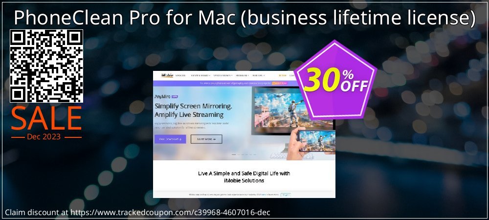 PhoneClean Pro for Mac - business lifetime license  coupon on Back to School offer