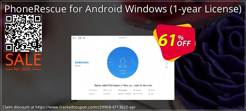 PhoneRescue for Android Windows - 1-year License  coupon on Mother Day discounts