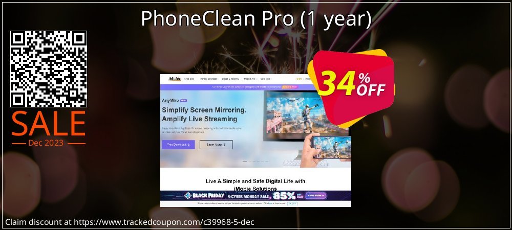 PhoneClean Pro for Windows - 1 year  coupon on Valentine offering discount