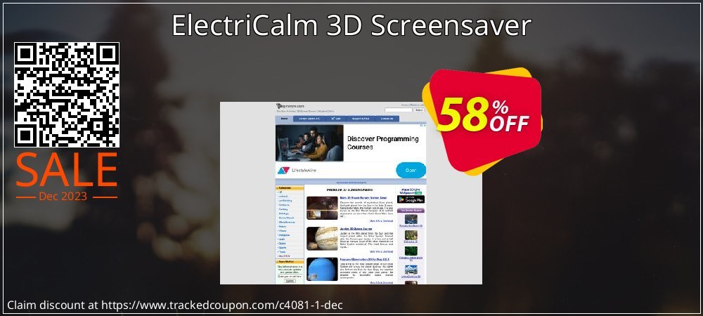 ElectriCalm 3D Screensaver coupon on National Loyalty Day promotions