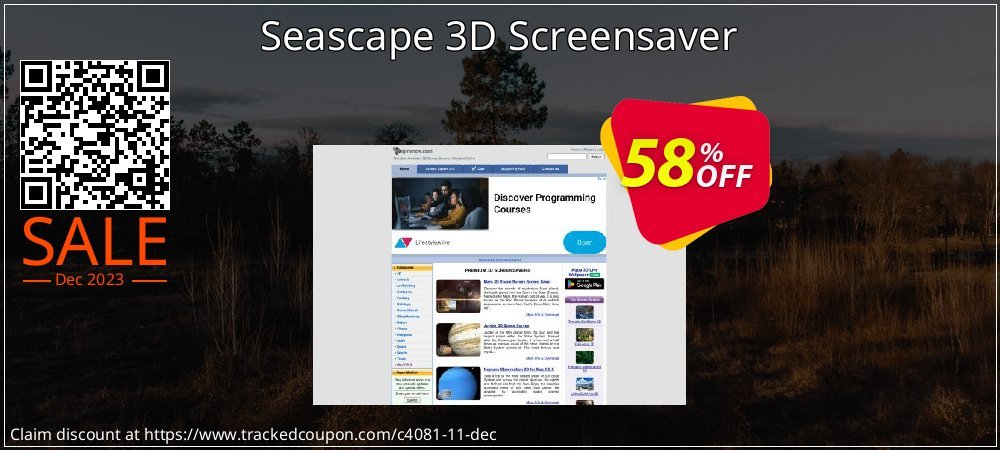 Seascape 3D Screensaver coupon on World Party Day promotions