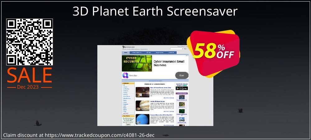 3D Planet Earth Screensaver coupon on World Party Day offering sales