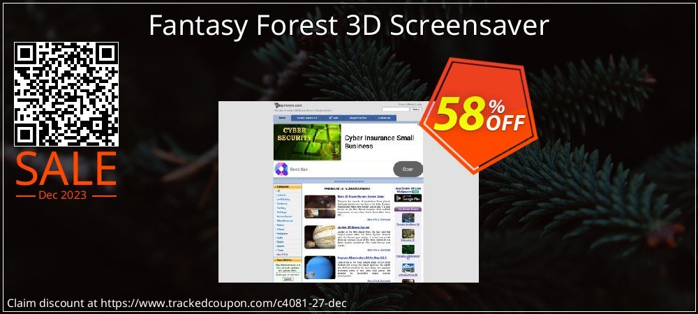 Fantasy Forest 3D Screensaver coupon on Working Day discounts