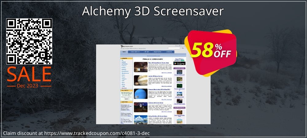 Alchemy 3D Screensaver coupon on Easter Day sales