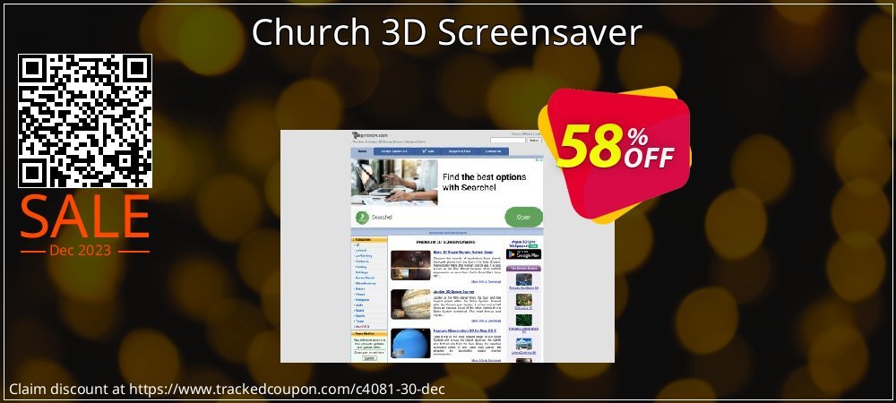 Church 3D Screensaver coupon on Mother Day deals