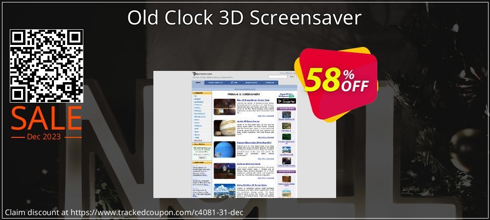 Old Clock 3D Screensaver coupon on World Party Day deals