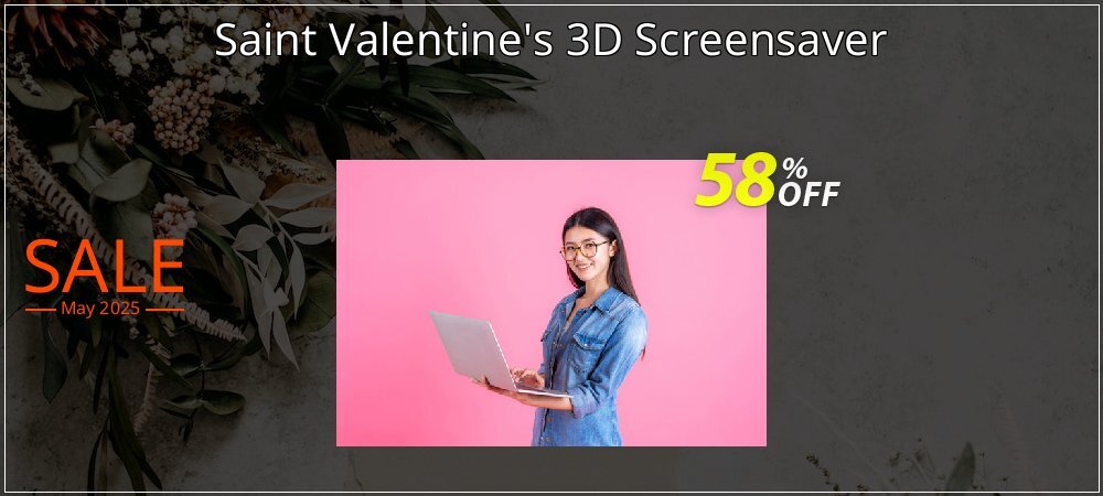 Saint Valentine's 3D Screensaver coupon on National Memo Day offering sales