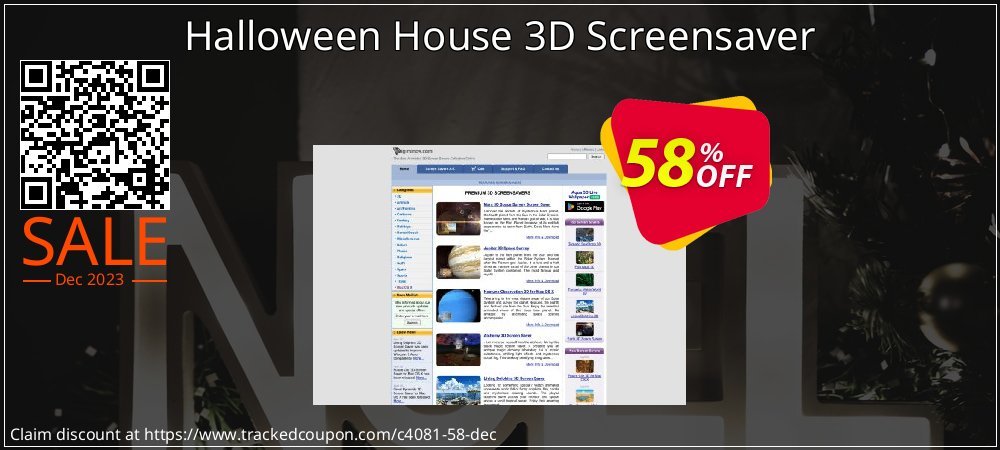Halloween House 3D Screensaver coupon on Easter Day deals