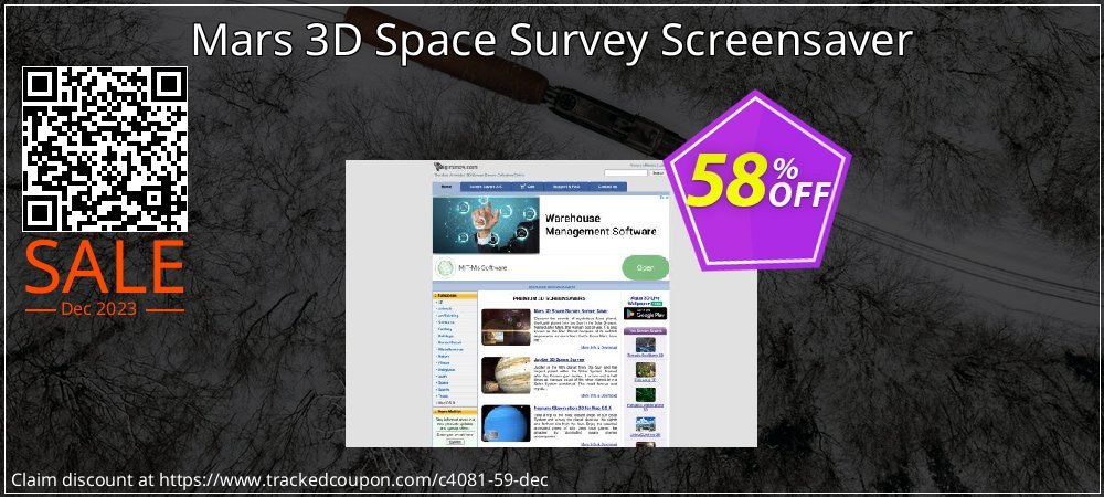 Mars 3D Space Survey Screensaver coupon on Tell a Lie Day offer